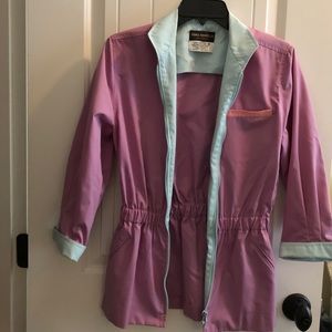 Vintage George Masket Purple/Pink & Blue Trench-coat Size 10